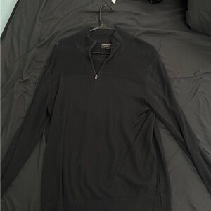 Banana Republic Men's Black Zip-Up Sweater
